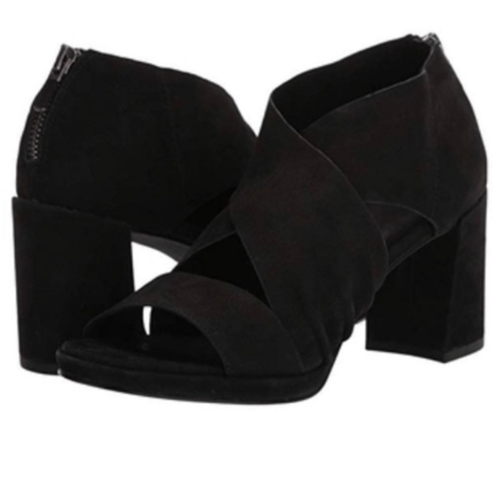 Eileen Fisher Block Heel Sandals - NWOB